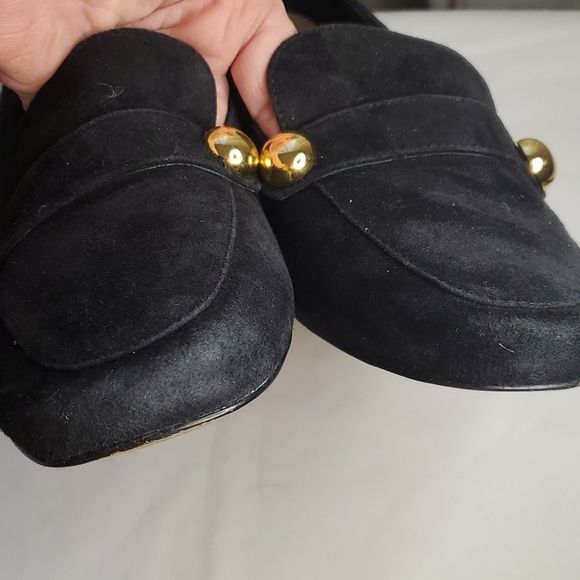 Kate Spade leather block heel slip on loafers - Picture 4 of 8